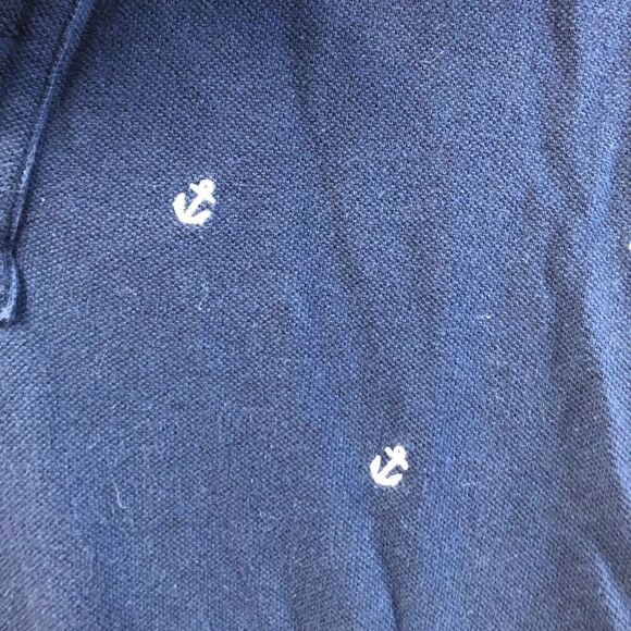 J.Crew Pique Polo Size Medium (M) Navy Anchor Slim Fit - Picture 3 of 4